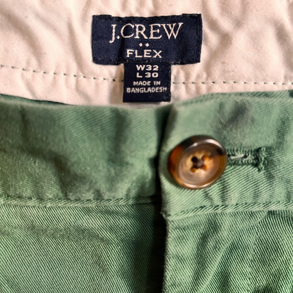 J. Crew Men's Green Flex Pants